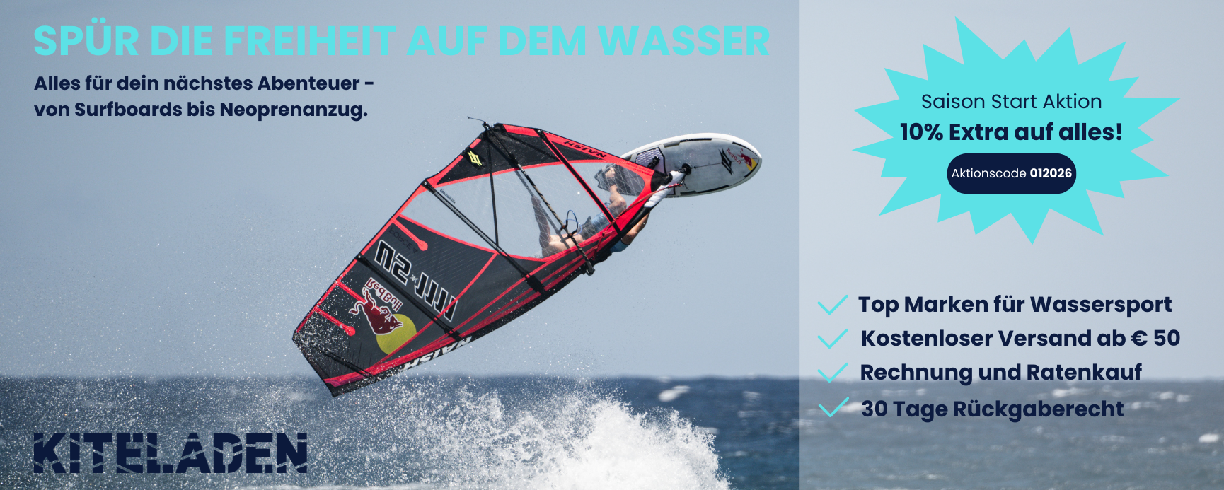 Freiheit auf dem Wasser - Saison Start Aktion