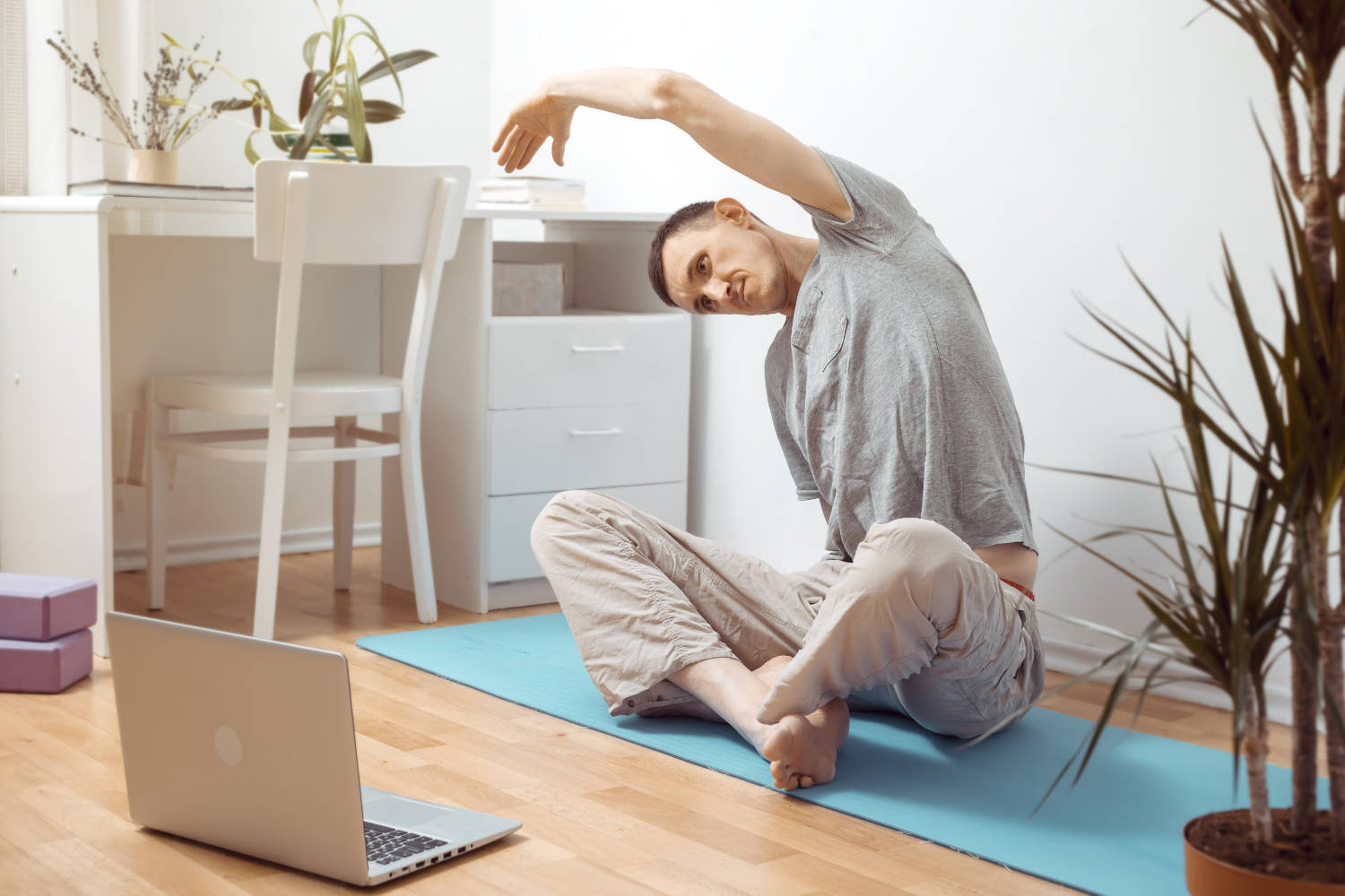 Yoga Position Zuhause
