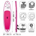 Gloryboards Inflatable SUP Board Fun Pink 100