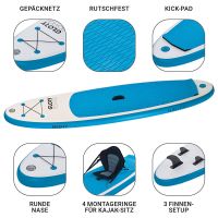 Gloryboards Inflatable SUP Board Fun Blau 100