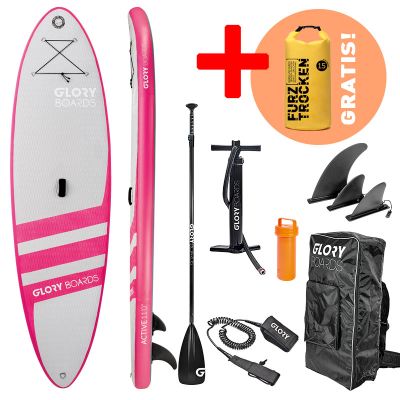 Gloryboards Inflatable SUP Board Active Pink 110