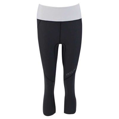 Prolimit Damen SUP Athletik 3/4 Leg pants quick dry schwarz/grau M