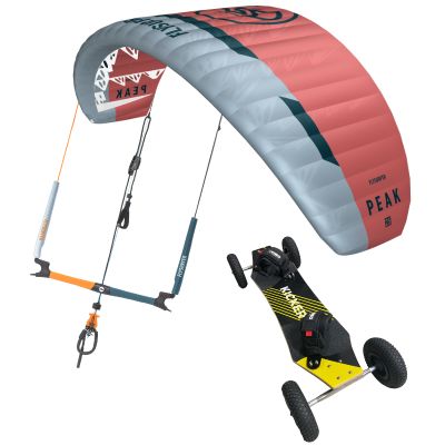 Flysurfer Landkite Set | Peak 5 + Connect 2 Bar + Kicker V3 4m²