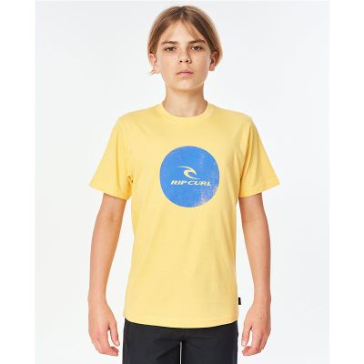 Rip Curl Kinder Tshirt Corp Icon gelb