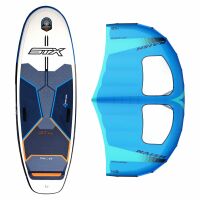 STX Wingsurf Set - STX inflatable Crossover Board + Naish Wingsurfer 6 qm² Blau