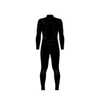 Neil Pryde Herren Wetsuit Wizard Fullsuit 5/4 FZ C1 Black