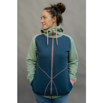 Schwerelosigkite Damen Zipper Hoodie | Südsee L