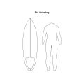 Surf/Kitesurf Boardbag Sport (Größe: 54)