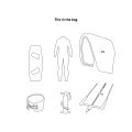 Kitesurf Boardbag Golf Ultralight (Farbe: Grey/White, Größe: 150x45)
