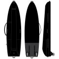 WS Boardbag Session Slider (Farbe: Black, Größe: 255x70)