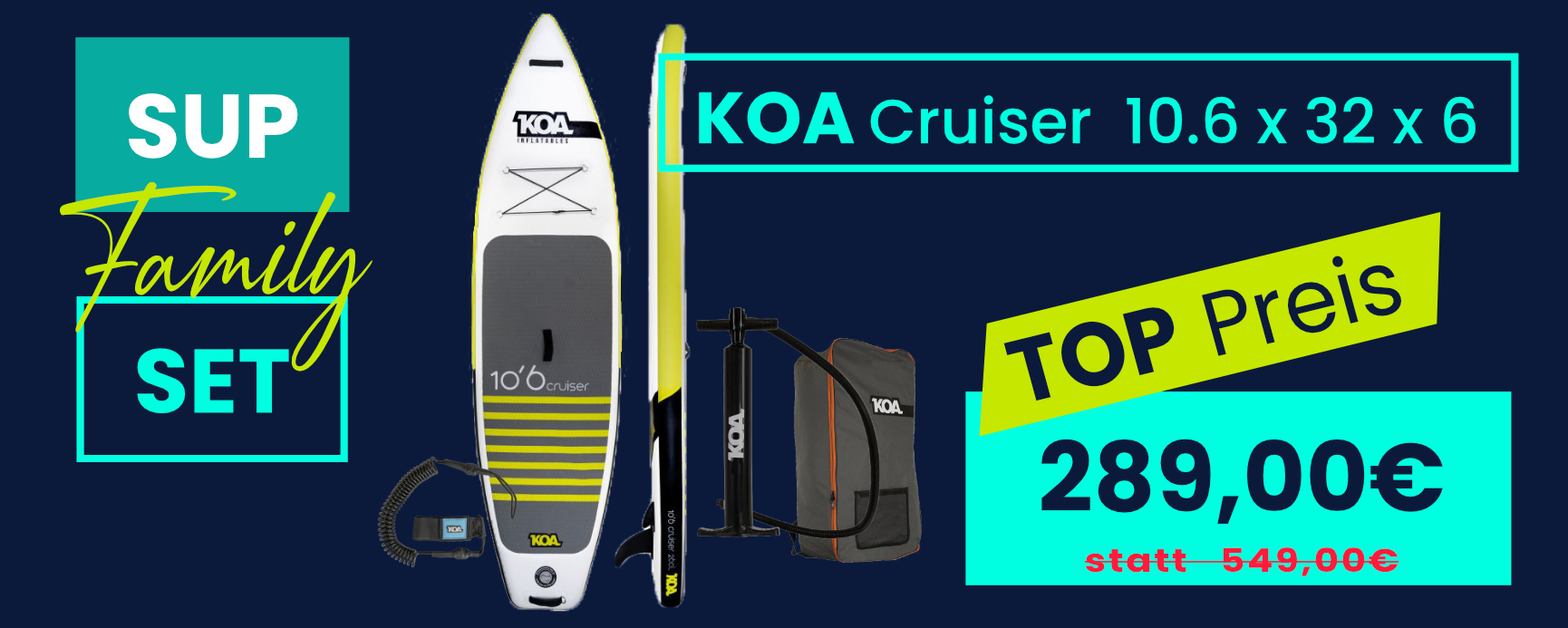 KOA Cruiser Touring SUP - Summer SALE